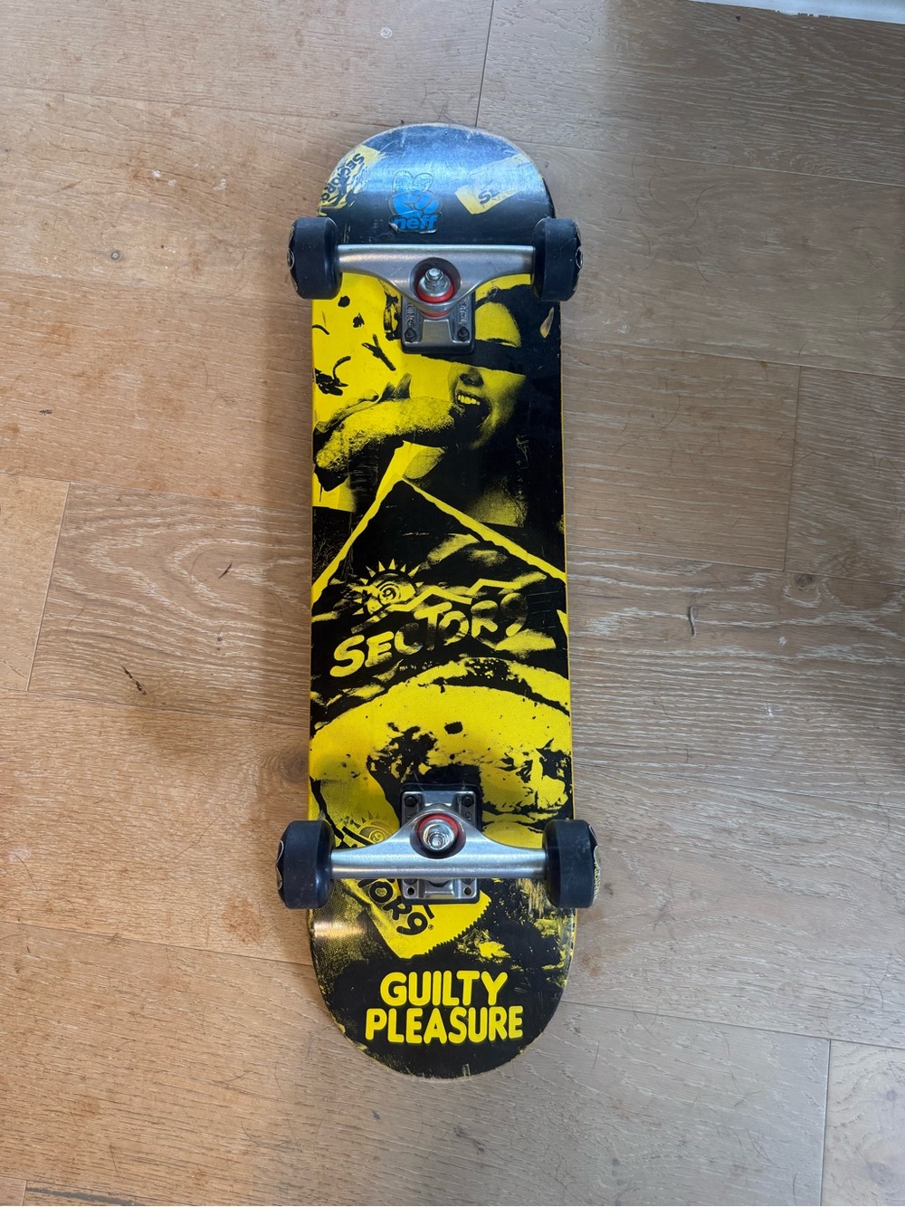 Sector 9 Guilty Pleasure  Skateboard - Yellow & Black